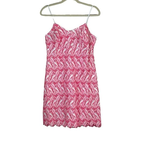NWT Crown & Ivy Women’s Embroidered Neon Pink Sleeveless Dress, Size 10, NWT - Picture 1 of 8